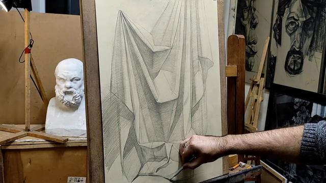 Рисунок драпировки ч.2 Виталий Сенин смотреть онлайн