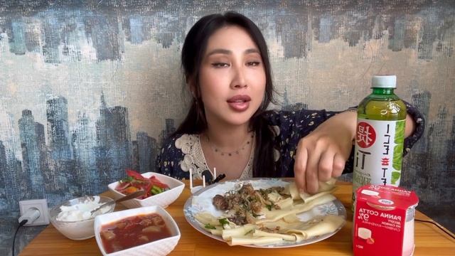 MUKBANG•Коварные женщины?•азербайджанский хинкал