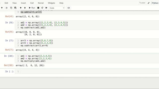 Arithmetic Operations in Numpy Array | Python|Telugu смотреть онлайн