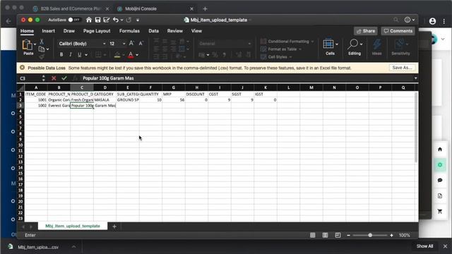 Orderjini Tutorial - Getting Started - 2. Uploading Product Catalog смотреть онлайн