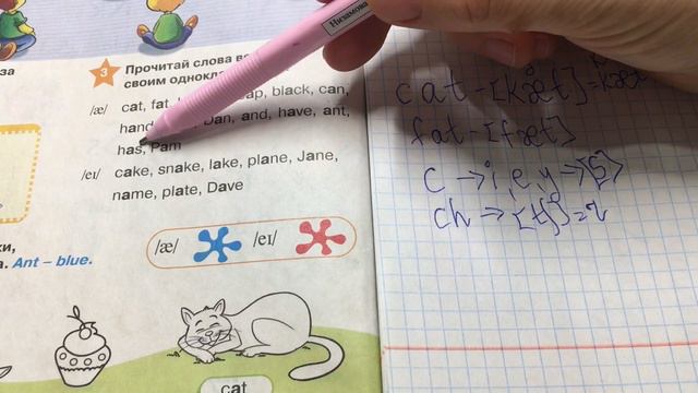 Чтение / стр. 8, упр. 3 / объяснение как читать эти слова смотреть онлайн