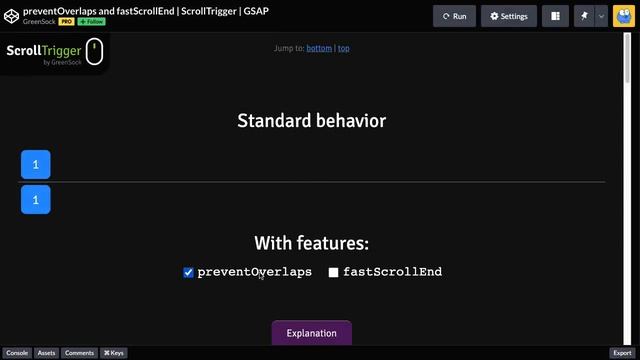 ScrollTrigger features: preventOverlaps & fastScrollEnd смотреть онлайн