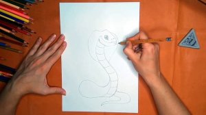 Как нарисовать змею. Онлайн-школа рисования "Малевашки"