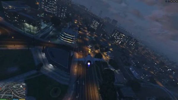 GTA V Fly Fighter (полет на истребителе)