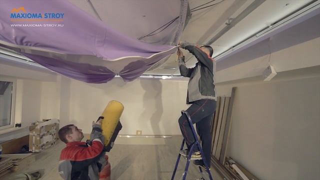 Монтаж двухуровневого натяжного потолка смотреть онлайн