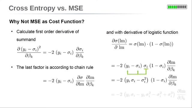Cross Entropy vs. MSE as Cost Function for Logistic Regression for Classification [Lecture 2.5] смотреть онлайн