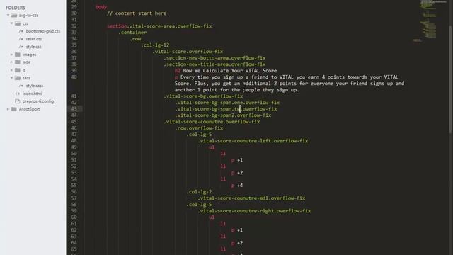 Idea of svg convert to jade / pug tutorial with bootstrap 4 and sass смотреть онлайн