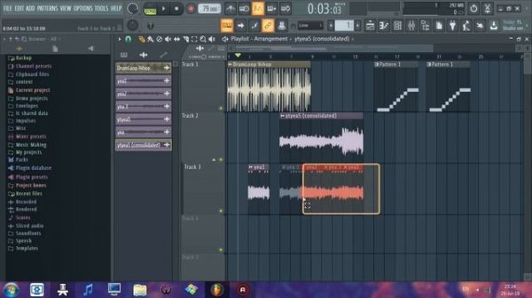 FL Studio 20 : How to combine/merge/consolidate audio clips and patterns