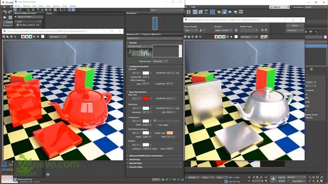 Создание материала металла 3ds Max. ✦ Зеркало. Physical Material. ART Render. Курс. Урок 79