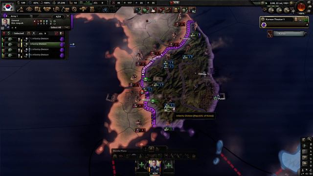Trying to push back!Hearts of Iron IV,The Cold War mod,South Korea,Ep 4 смотреть онлайн