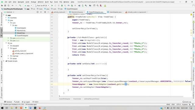 Inner RecyclerView In a RecyclerView NestedRecyclerView best example in android studio latest смотреть онлайн