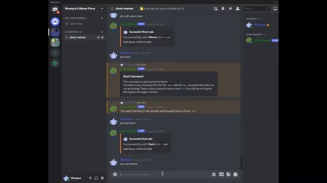 [Economy] Dank Memer Tutorial - [Part 1] смотреть онлайн