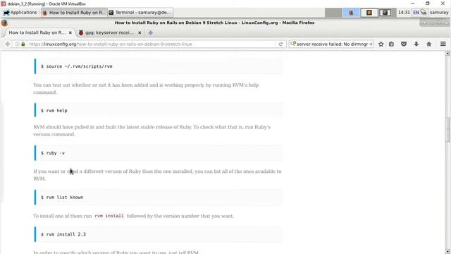 How to Install Ruby on Rails on Debian 9 Stretch Linux XFCE смотреть онлайн