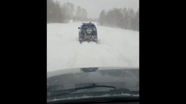 Оффроад-маршрут по тяжелому снегу на внедорожниках MITSUBISHI PAJERO SPORT!