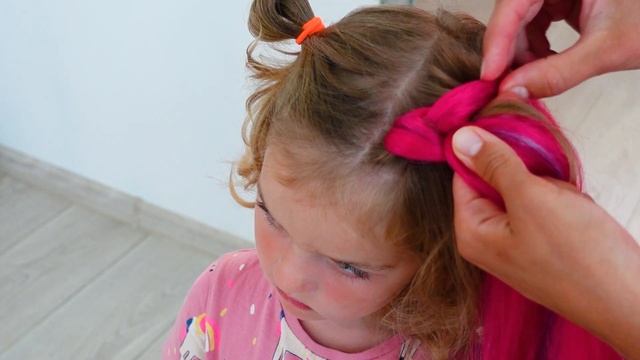 Прическа как у русалочки ? Объемные косы с канекалоном смотреть онлайн