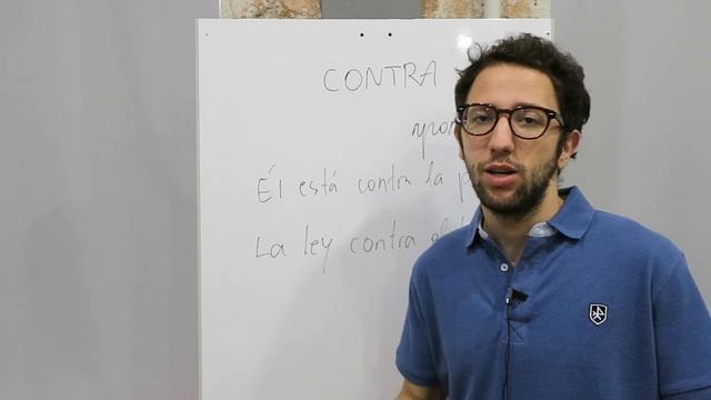 Предлоги в иснпанском - Contra