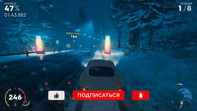 The Crew 2. Гонка Ледяное Рождество на Jaguar E-type Series 1 Coupe смотреть онлайн