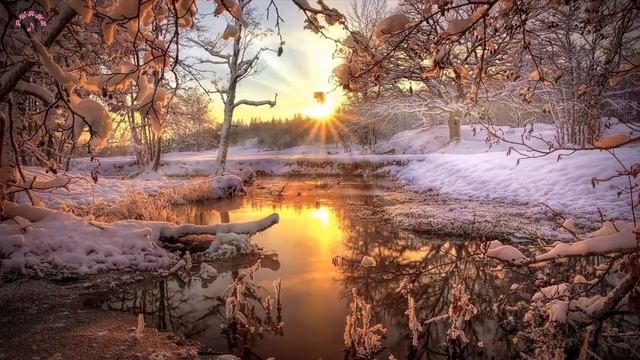 DEEP SLEEP INSTANTLY - WATER STREAMING - SNOWY MORNING- NATURE - EASTER - WINTER смотреть онлайн