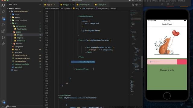 React Native : Animated.event (), Animated.interpolation() et Animated.View смотреть онлайн