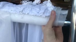 Как крепить ткань к арке свадебной.