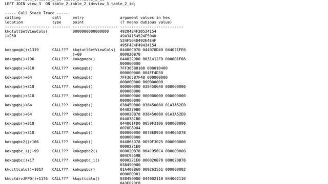 Databases: Select query with views crashes with ORA-03113: end-of-file on communication channel смотреть онлайн