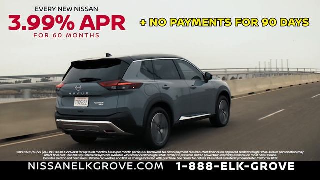 Nissan Elk Grove Black Friday Savings are Here! 3.99% for 60 months on Every New Nissan! смотреть онлайн
