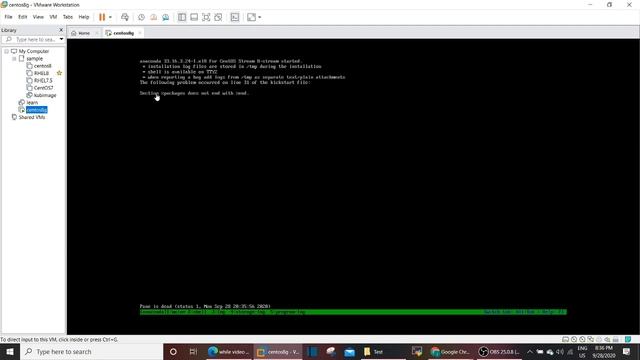 Step by Step process to address the pane is dead in centos8 смотреть онлайн