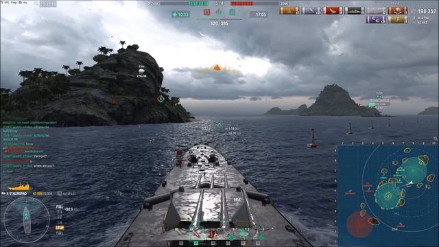 Stalingrad - Russian Bias 344K in Grand Battles - World of Warships смотреть онлайн