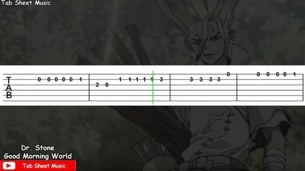 Dr. Stone OP - Good Morning World! Guitar Tutorial