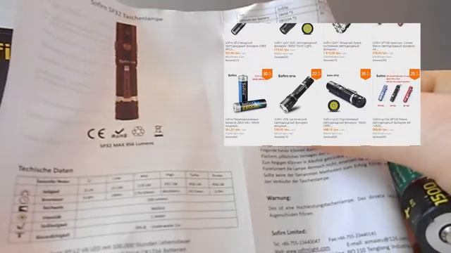 Мощный LED фонарик Sofirn sp32 с AliExpress смотреть онлайн