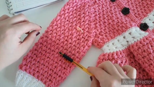 Вязание крючком #7 кофточка/пальто для девочки " Весна" /Часть 2 смотреть онлайн