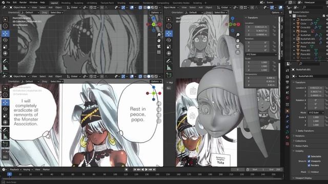 blender anime modeling overview: yuta смотреть онлайн