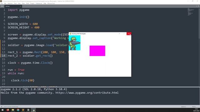 Creating and Moving Rectangles In Pygame - Beginner Tutorial смотреть онлайн