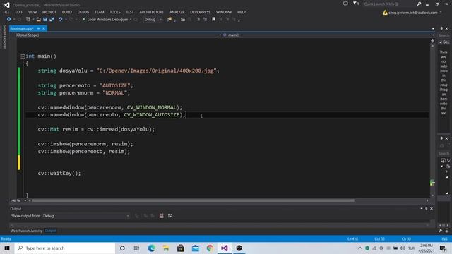 OpenCV Ders 15 namedWindow a Detaylı Bakış смотреть онлайн