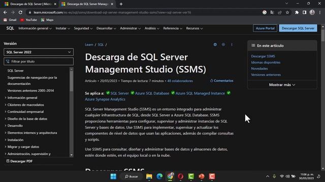 Descarga e Instala Microsoft SQL Server 2022 en Windows 11 смотреть онлайн