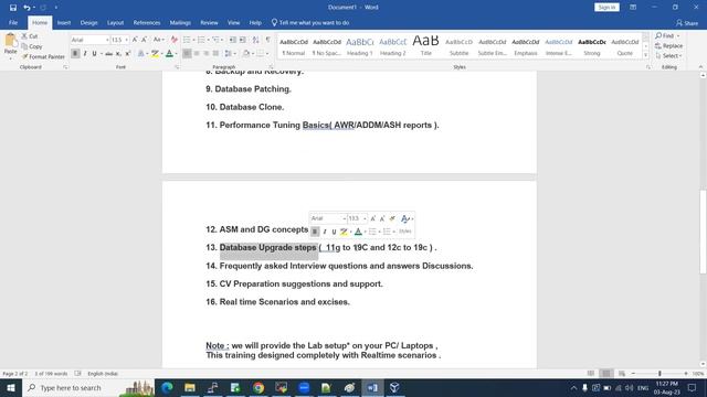 Oracle 19C DBA Training in Telugu - Demo session смотреть онлайн