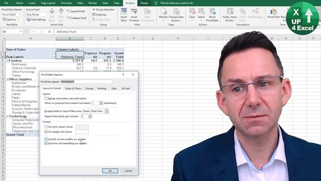 How To Fix Column Widths in an Excel Pivot Table смотреть онлайн