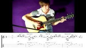 Боже какой пустяк на гитаре | Фингерстайл. Урок + табы