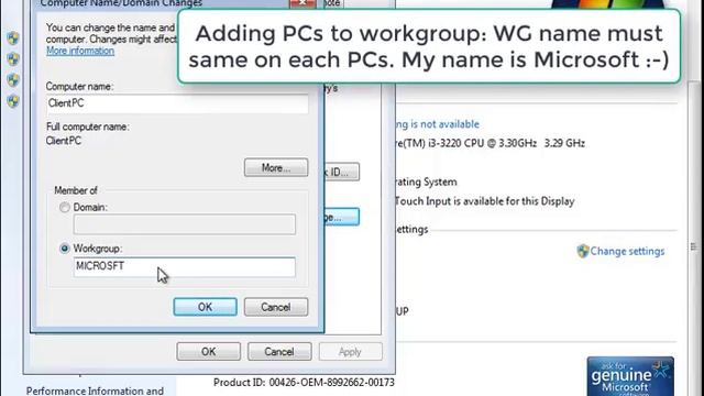 Configuring Workgroup смотреть онлайн