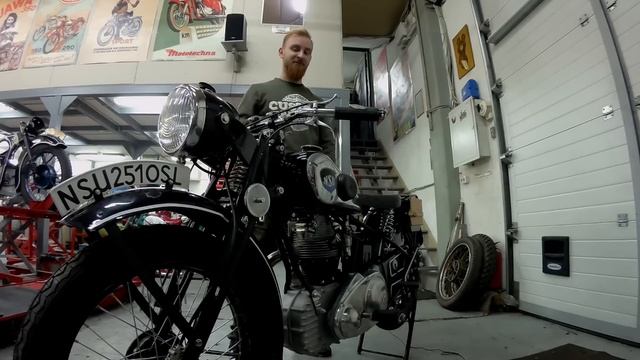Мотоцикл NSU 251 OSL. После реставрации