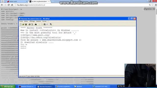haw to install Slowloris Dos on windows By S.A смотреть онлайн