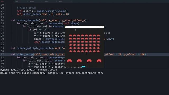 Creating Space Invaders in Pygame/Python смотреть онлайн