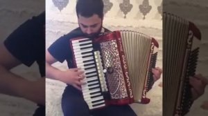 Цыган хорошо играет на Красивом Аккордеоне
