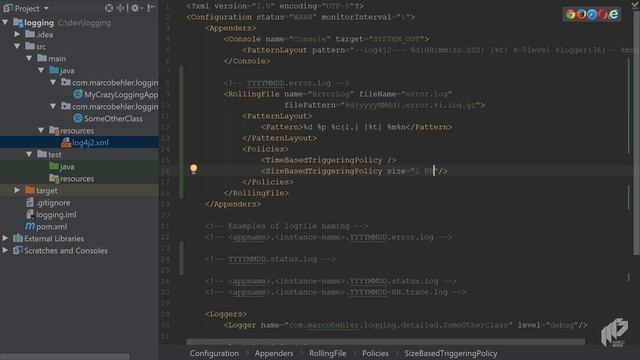 Logging to multiple files, the database, via email: All about log appenders | Java Logging: смотреть онлайн