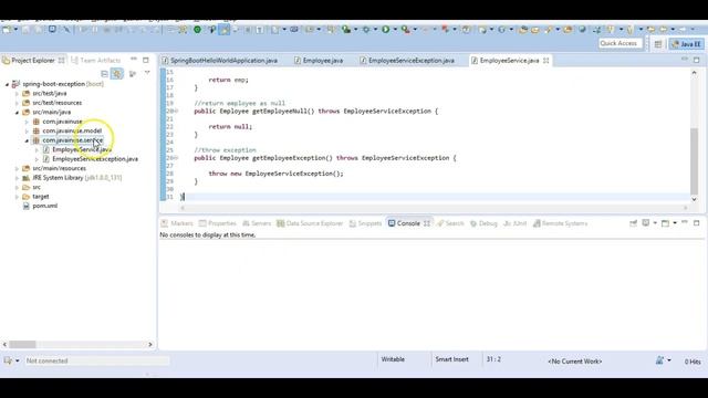 Spring Boot Exception Handling Using Simple Example смотреть онлайн