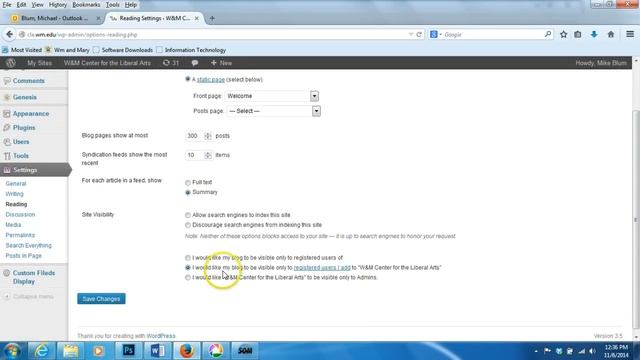 WordPress Tutorial 15: Making your site public or private смотреть онлайн