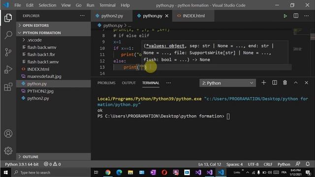 les tests alternative Python (if /else/ elif)#darija смотреть онлайн