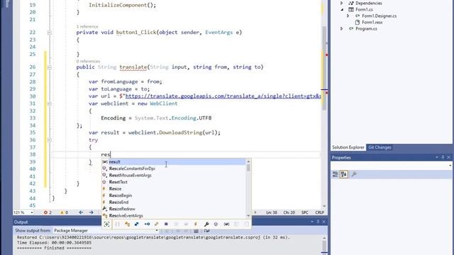 How to add Google translate in Desktop application in C#. смотреть онлайн
