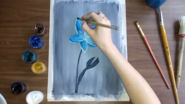 Рисуем орхидею гуашью смотреть онлайн