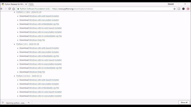 Downloading and Installing Python 3.6.5 | Tutorial 1 - Learning Python смотреть онлайн